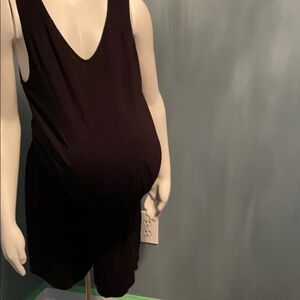 Liz Lange Maternity Black Romper size large